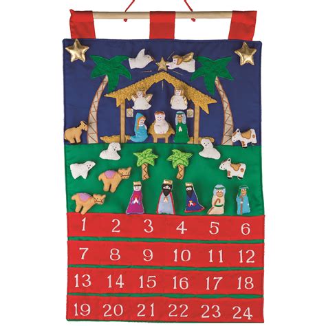 Fabric Nativity Advent Calendar Ewtn Religious Catalogue