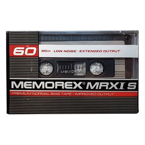 Memorex Mrxi S 60 Ferric Blank Audio Cassette Tapes Retro Style Media