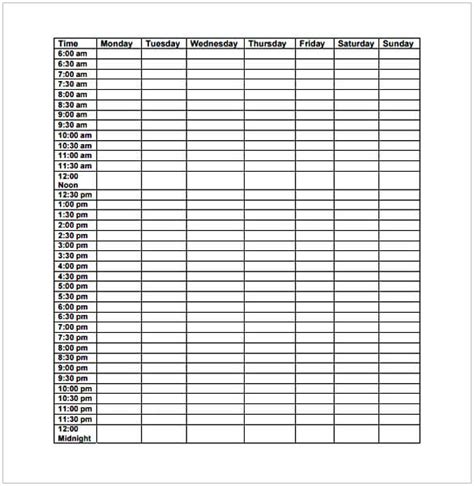 17 Free Download Daily Schedule Templates To Clean Up Your Clutter