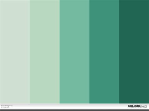 Green Palette Color Meanings Sea Green