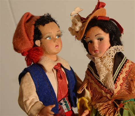 Magis Roma Italy Dolls Felt Faces Detailed Costume International Dolls