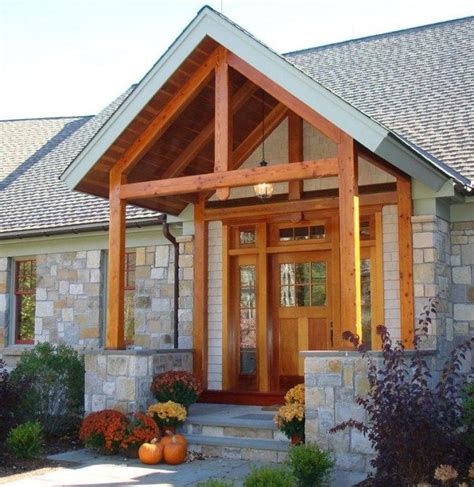 30 Awesome Timber Frame Porch Ideas Modern Porch House With Porch