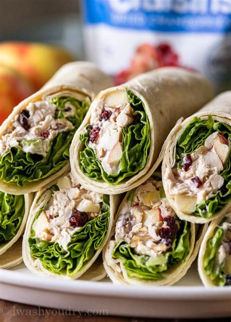 Chicken Apple Salad Wraps I Wash You Dry