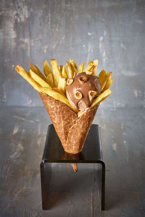 French fries and ice cream all in a cone - only available in Auckland ...