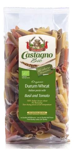 Pasta De Trigo Castagno Bio Con Albahca Y Tomate Gr Mercadolibre