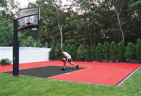 Backyard basketball court layout tips and dimensions. Basketball Courts - DunkStar DIY Backyard Courts | Home ...