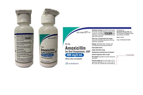 Amoxicillin For Oral Suspension Usp 400 Mg 5 Ml 100 Ml