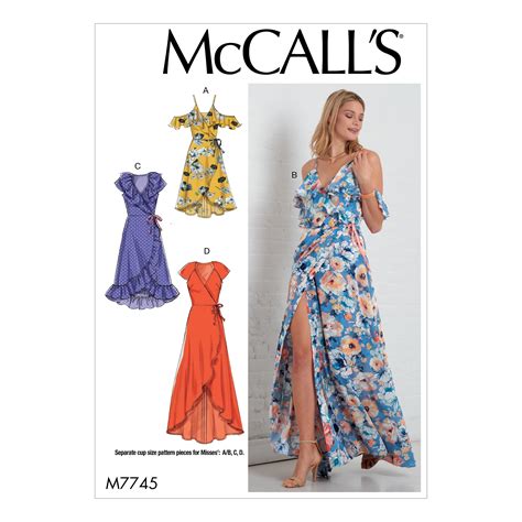 McCall S Sewing Pattern Misses Dresses 6 8 10 12 14 Walmart