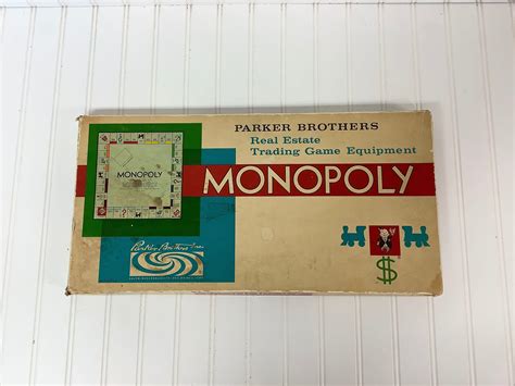Parker Brothers Monopoly Board Game Vintage 1961 Parker Etsy In 2022