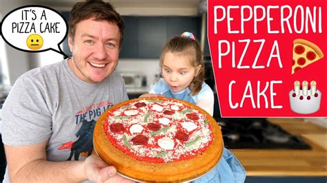Pepperoni Pizza Cake Youtube