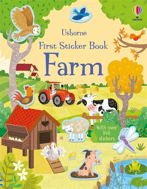 Usborne First Sticker Book Farm Rainbow Fun Sticker Activity Books