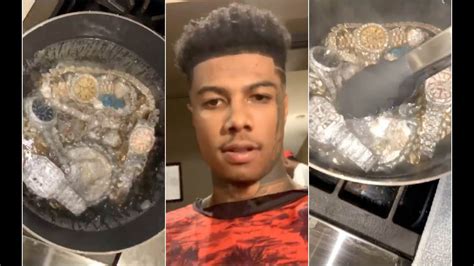 Blueface Boils His Jewelry On The Stove Trying To Clean It Youtube