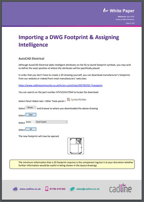 Autocad Electrical 2018 Importing A Dwg Footprint And Assigning