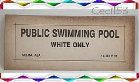 Black Segregation Sign Public Swimming Pool Selma Al Swimming Pools Public And History