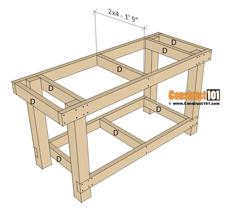 Simple Workbench Plans Construct101