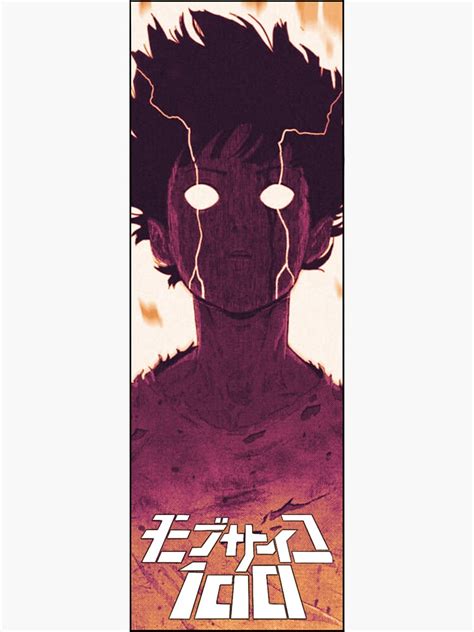 Mob Psycho 100 Design Sticker For Sale By Tomald2 Redbubble