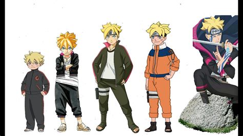 Naruto Characters Uzumaki Borutos Evolution Youtube