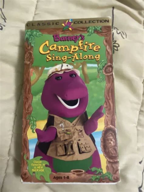 Barney Barneys Campfire Sing Along Vhs 1990 Classic Collection