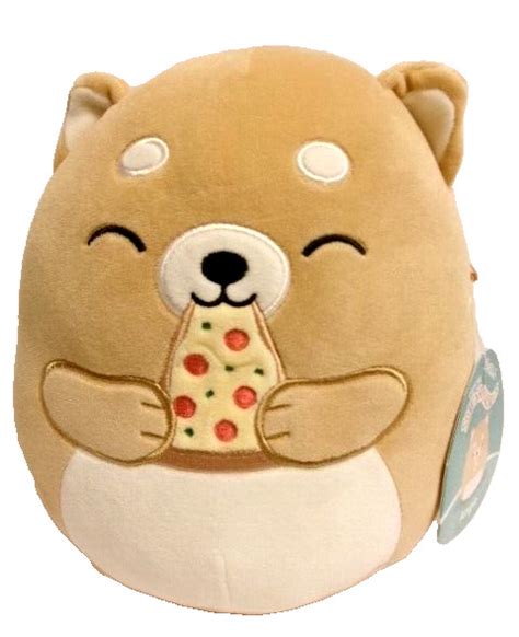 Squishmallow Angie The Shiba Dog With Pizza Squishmallows Kellytoy