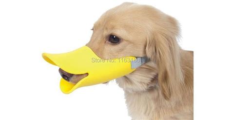 12pcslot Novelty Silicone Cute Duck Mouth Design Bark Bite Stop Dog