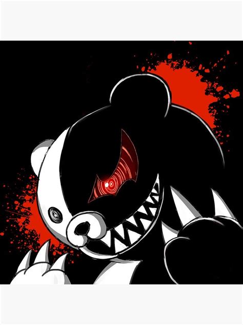 Monokuma Poster For Sale By Treephoenix Redbubble