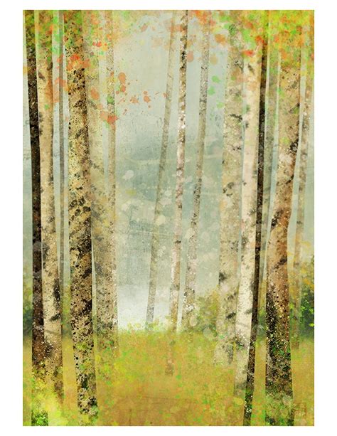 Birch Forest Series 01 Giclee Fine Art Prints 2 Prints Etsy Art