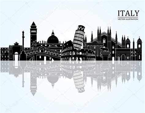 Italy Detailed Skyline — Stock Vector © Camillacasablanca 65379757