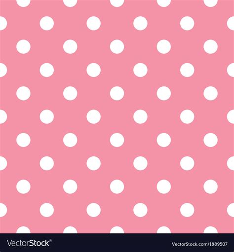 Pink Polka Dot Seamless Pattern Design Royalty Free Vector