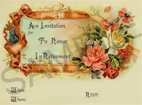 So on with the retirement party, i'm just getting warmed up! Farewell Retirement Invitations