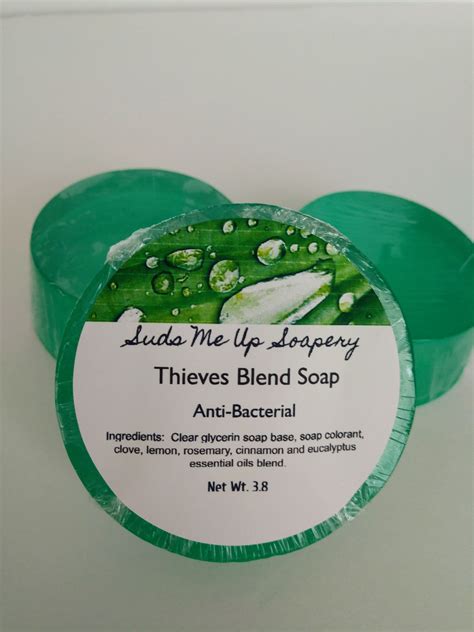 Glycerin soap is used by people with sensitive, easily irritated skin because it prevents skin dryness with its an average bar of soap is 4 ounces and the mold will tell you how many ounces it holds. Set of 3 Thieves Blend Soaps Anti-Bacterial Soap Bar Soap ...