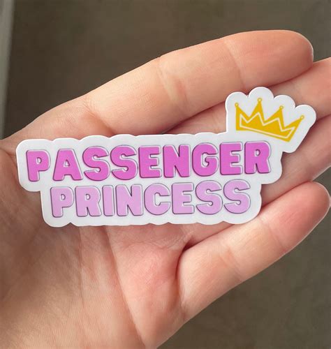 Passenger Princess Sticker Laptop Sticker Water Bottle Etsy Uk