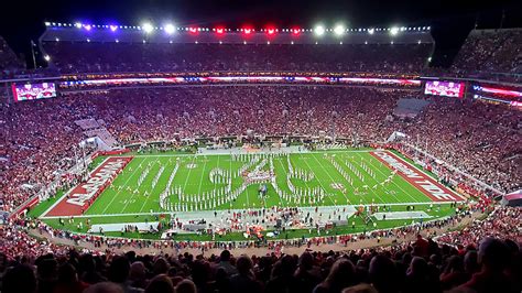Night Panorama Bryant Denny Stadium Photograph By Kenny Glover Pixels