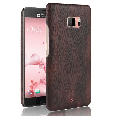 Woodern Retro Leather Case For Htc U Ultra Cover Litchi Skin Shockproof Hard Shell On For Htc U