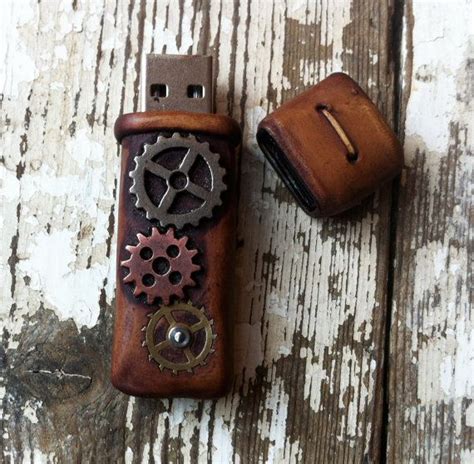 Steampunk Custom Usb Flash Drive 8gb Etsy Canada Custom Usb Etsy