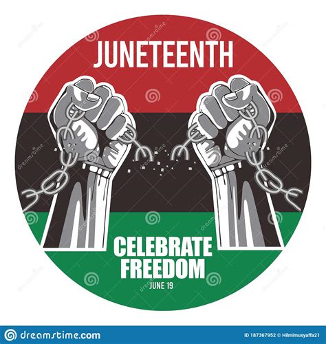 59 advancing union troops enforced the proclamation, with texas being the last state to be emancipated, in 1865. Illustration Graphic Vector Of Juneteenth Day, Celebration ...