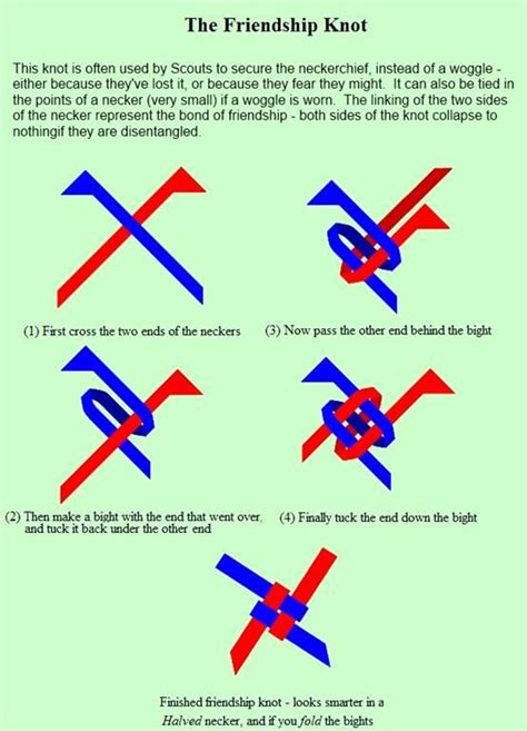 How To Tie A Square Knot Neckerchief Whodoto