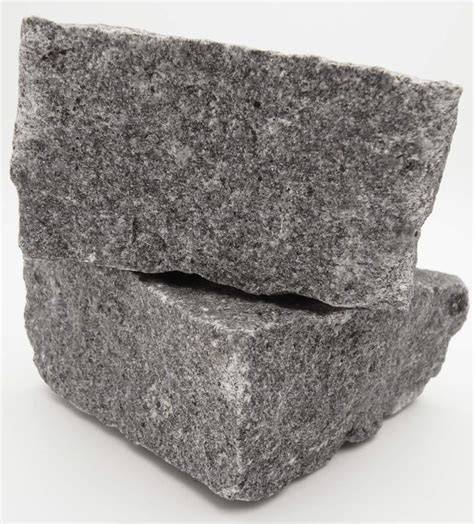 Dark Grey Granite Setts In Natural Cropped Finish Per M2 Stoneyard