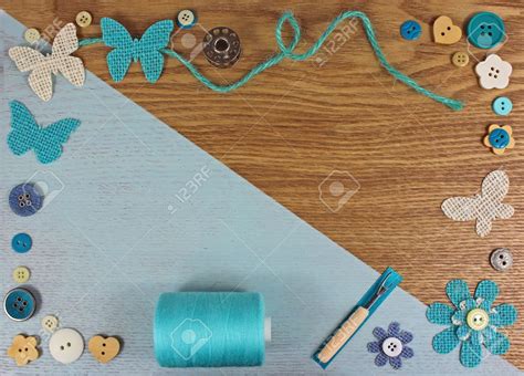 🔥 Download Turquoise Haberdashery Craft Background Stock Photo Picture