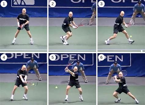 Tennis Two Handed Backhand Groundstroke Technique Swing Andre Agassi