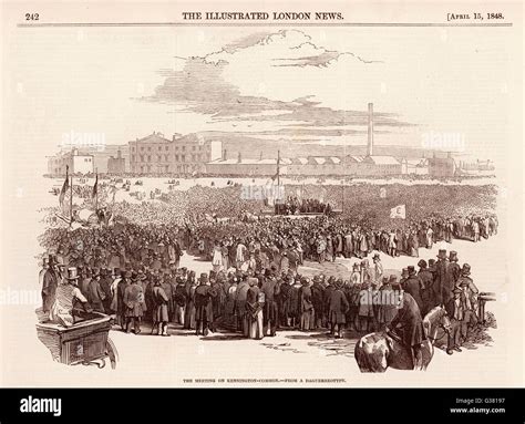 The Chartist Demonstration The Meeting On Kennington Common London Date 10 April 1848 Stock