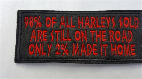 Harley Funny Motorcycle Patch Biker Club Team Embroidered Patch Funny
