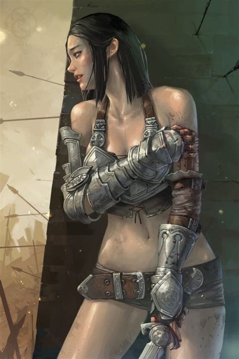 Lee Jeeh Warrior Woman Fantasy Women Warrior Girl