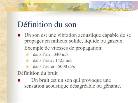 Ppt Le Bruit Powerpoint Presentation Free Download Id