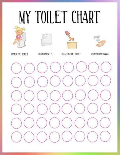 Kids Potty Training Chart Printable Instant Download Etsy In 2021