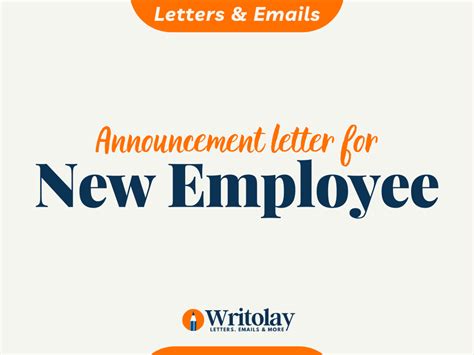 New Employee Announcement Email Sample Templates