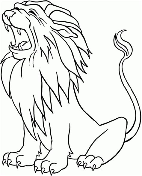 A Lion With Little Lions Coloring Pages Coloring Home