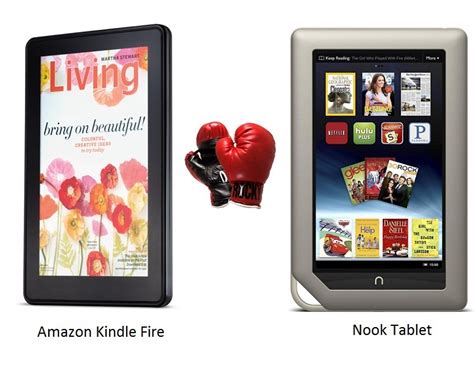Amazon Kindle Fire Vs Nook Tablet Specs Comparison Gadgetian