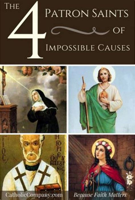 the 4 patron saints of impossible causes patron saints catholic beliefs novena prayers