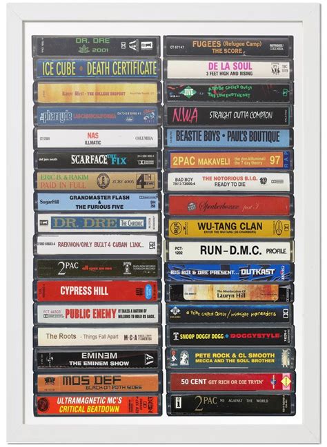 hip hop music poster art t hip hop fan original cassettes old