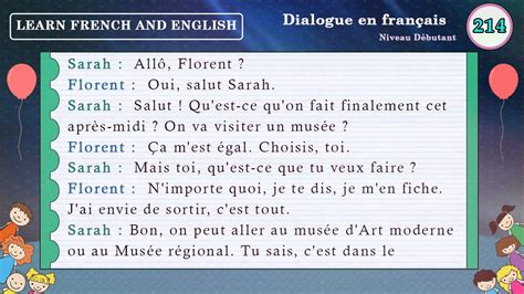Dialogue En Français N° 214 Youtube